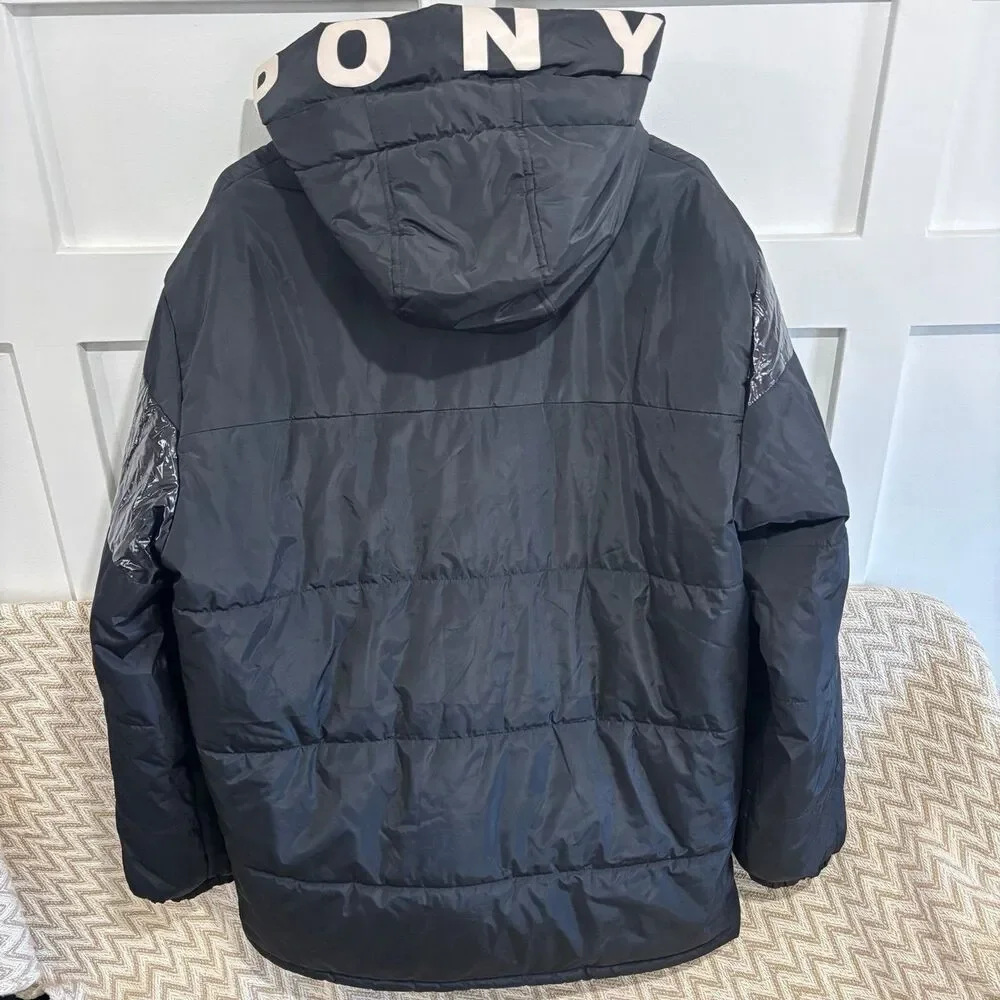 PONY Product of New York Men's City Wings Puffer Bubble Coat Black XL